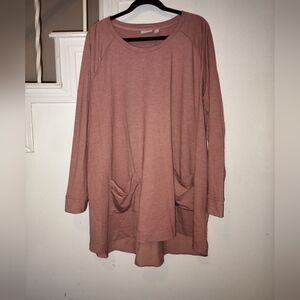 Women's Pink Long Sleeve Top